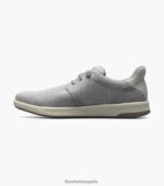 zapatillas cruzadas de lona con puntera lisa Florsheim hombres LPVB4P13 calzado gris claro - Imagen 5