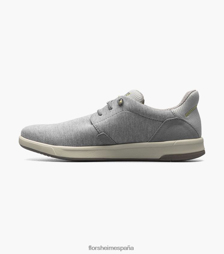 zapatillas cruzadas de lona con puntera lisa Florsheim hombres LPVB4P13 calzado gris claro - Imagen 5