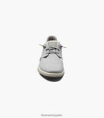 zapatillas cruzadas de lona con puntera lisa Florsheim hombres LPVB4P13 calzado gris claro - Imagen 6