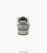 zapatillas cruzadas de lona con puntera lisa Florsheim hombres LPVB4P13 calzado gris claro - Imagen 7