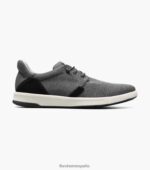 zapatillas cruzadas de lona con puntera lisa Florsheim hombres LPVB4P14 calzado negro - Imagen 2