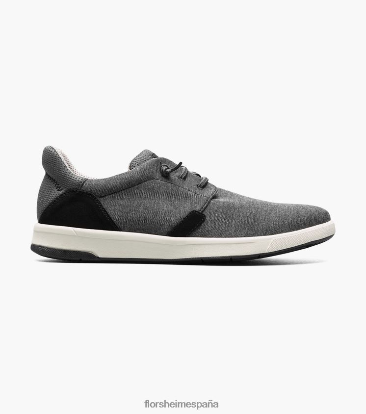zapatillas cruzadas de lona con puntera lisa Florsheim hombres LPVB4P14 calzado negro - Imagen 2