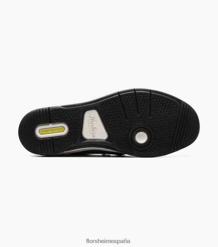 zapatillas cruzadas de lona con puntera lisa Florsheim hombres LPVB4P14 calzado negro - Imagen 3