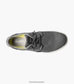 zapatillas cruzadas de lona con puntera lisa Florsheim hombres LPVB4P14 calzado negro - Imagen 4