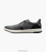 zapatillas cruzadas de lona con puntera lisa Florsheim hombres LPVB4P14 calzado negro - Imagen 5
