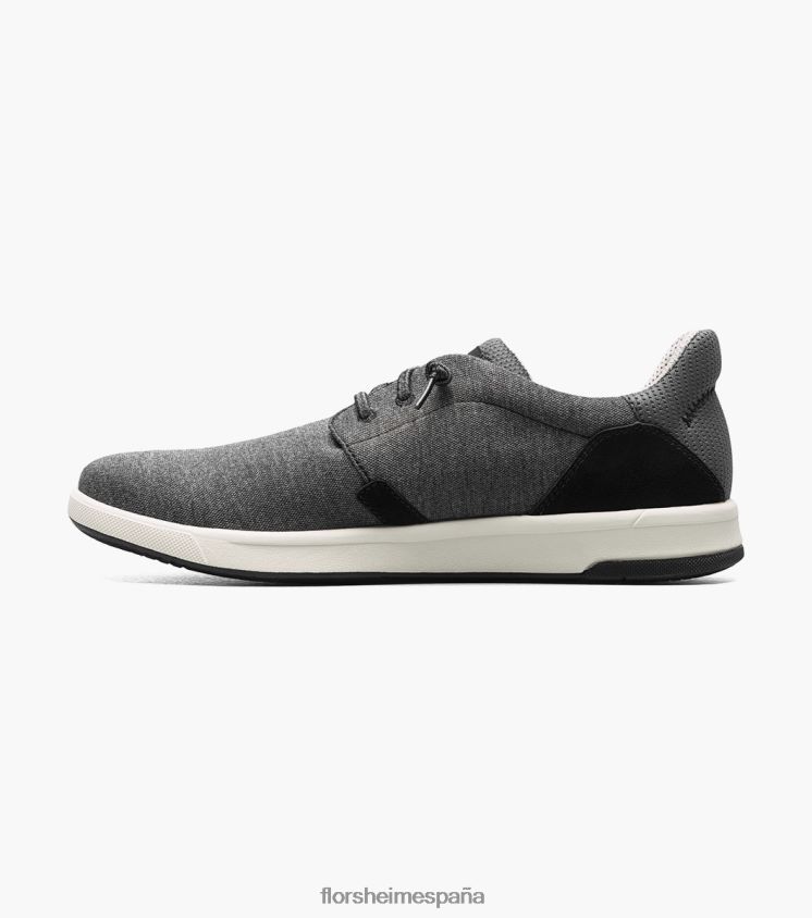 zapatillas cruzadas de lona con puntera lisa Florsheim hombres LPVB4P14 calzado negro - Imagen 5