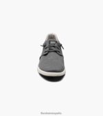 zapatillas cruzadas de lona con puntera lisa Florsheim hombres LPVB4P14 calzado negro - Imagen 6