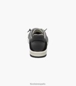 zapatillas cruzadas de lona con puntera lisa Florsheim hombres LPVB4P14 calzado negro - Imagen 7