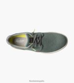 zapatillas cruzadas de lona con puntera lisa Florsheim hombres LPVB4P15 calzado multi verde - Imagen 4