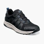 zapatillas de deporte con cordones y punta de mocasín de malla lite 1 de la banda de rodadura Florsheim hombres LPVB4P310 calzado ch negro