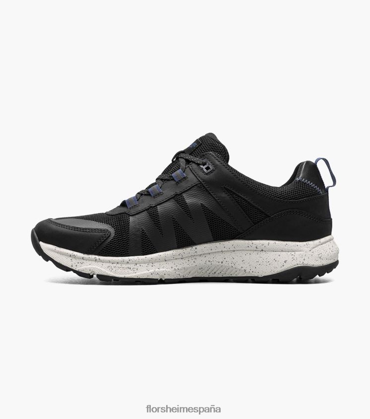 zapatillas de deporte con cordones y punta de mocasín de malla lite 1 de la banda de rodadura Florsheim hombres LPVB4P310 calzado ch negro - Imagen 5