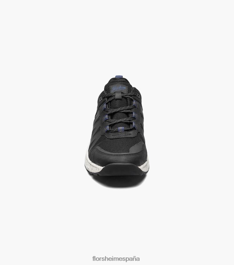 zapatillas de deporte con cordones y punta de mocasín de malla lite 1 de la banda de rodadura Florsheim hombres LPVB4P310 calzado ch negro - Imagen 6