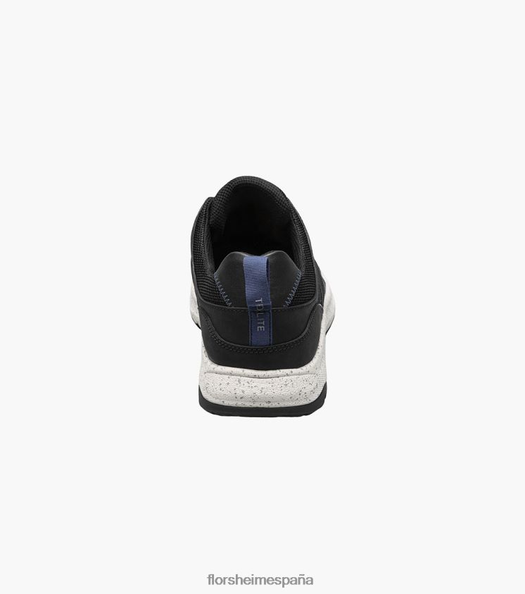 zapatillas de deporte con cordones y punta de mocasín de malla lite 1 de la banda de rodadura Florsheim hombres LPVB4P310 calzado ch negro - Imagen 7
