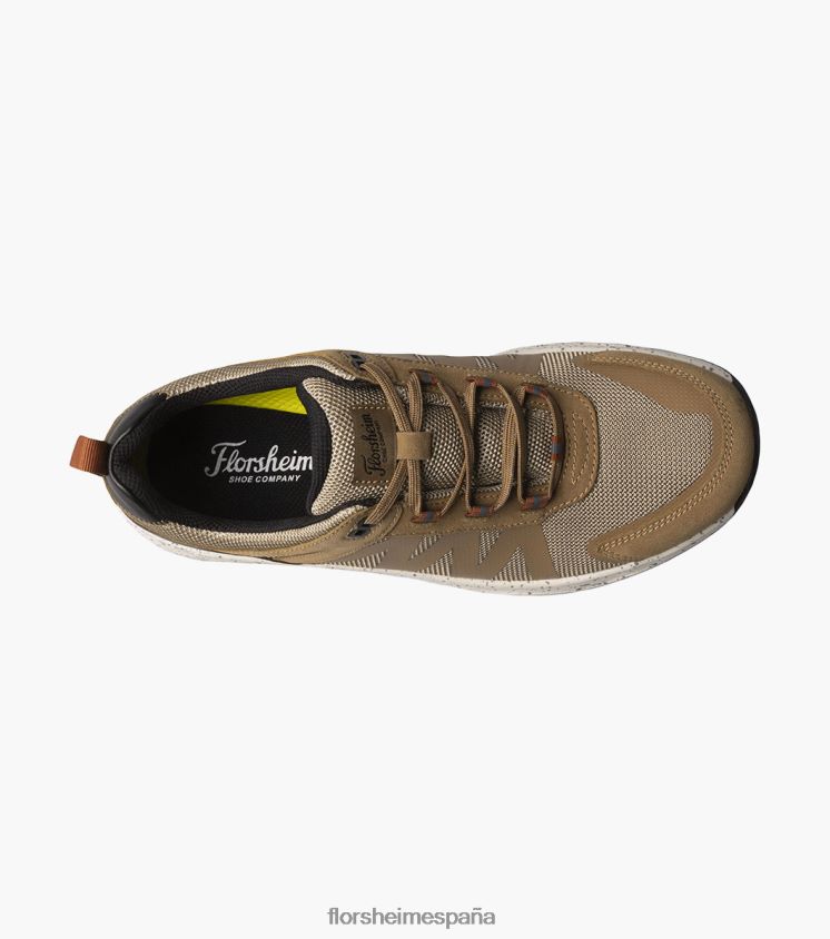 zapatillas de deporte con cordones y punta de mocasín de malla lite 1 de la banda de rodadura Florsheim hombres LPVB4P311 calzado broncearse - Imagen 4