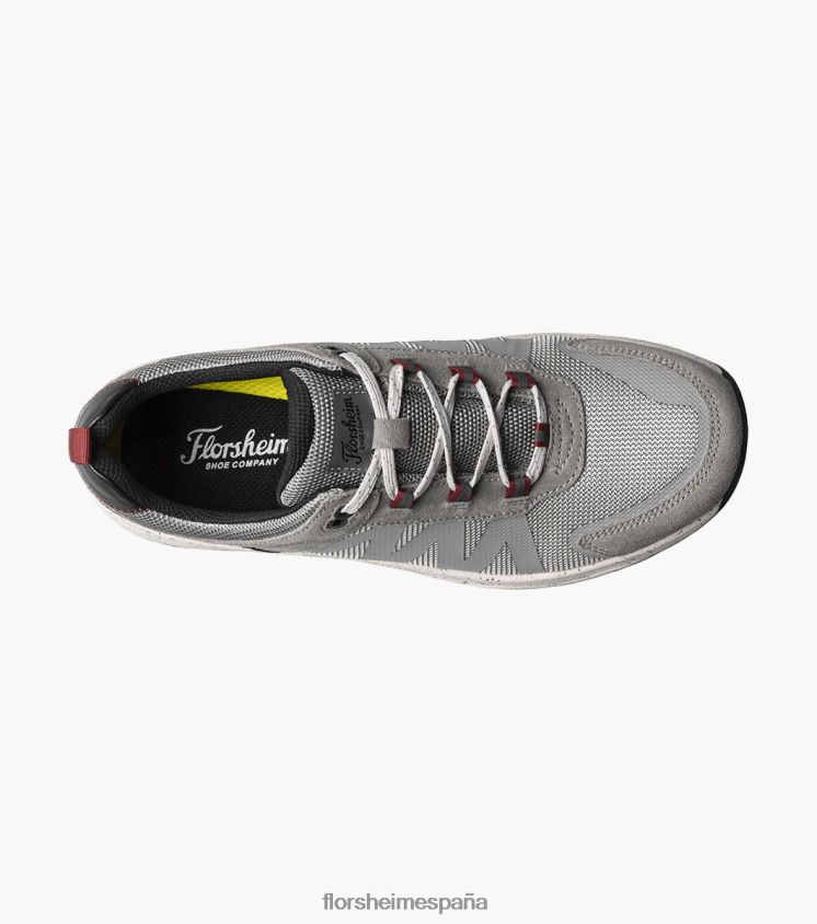 zapatillas de deporte con cordones y punta de mocasín de malla lite 1 de la banda de rodadura Florsheim hombres LPVB4P312 calzado gris - Imagen 4