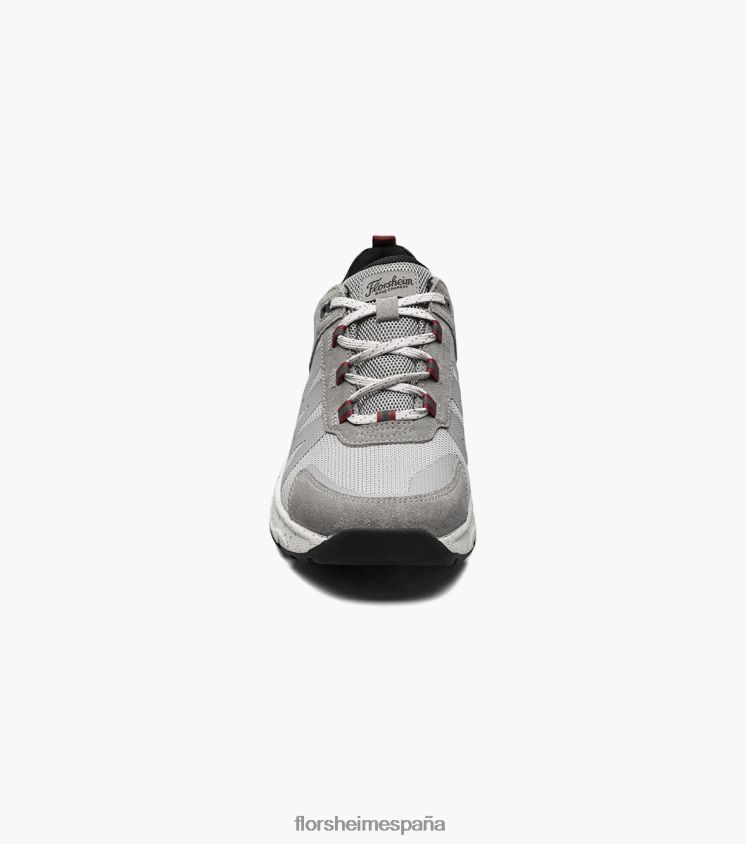 zapatillas de deporte con cordones y punta de mocasín de malla lite 1 de la banda de rodadura Florsheim hombres LPVB4P312 calzado gris - Imagen 6