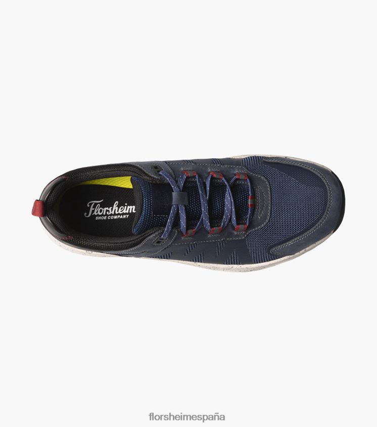 zapatillas de deporte con cordones y punta de mocasín de malla lite 1 de la banda de rodadura Florsheim hombres LPVB4P313 calzado Armada - Imagen 4