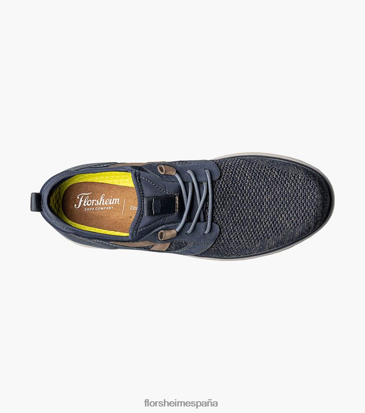 zapatillas deportivas con cordones y puntera lisa Florsheim hombres LPVB4P348 calzado Armada - Imagen 4