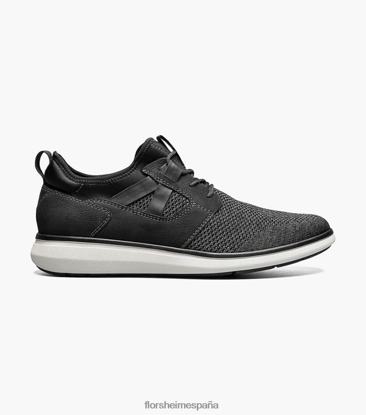 zapatillas deportivas con cordones y puntera lisa Florsheim hombres LPVB4P351 calzado negro - Imagen 2