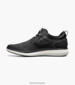 zapatillas deportivas con cordones y puntera lisa Florsheim hombres LPVB4P351 calzado negro - Imagen 5