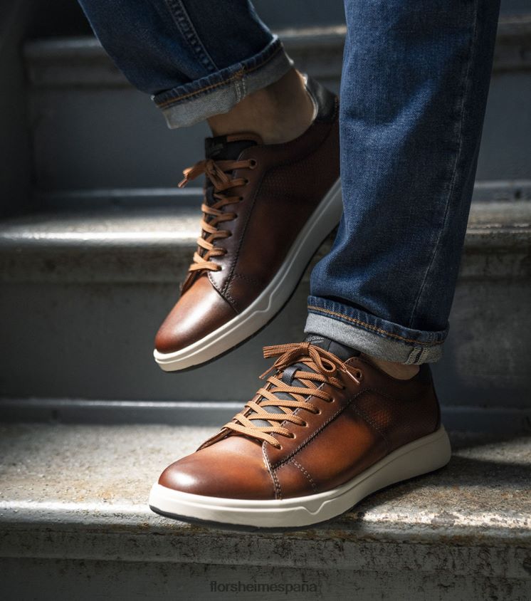 zapatillas Heist 2 con cordones hasta los dedos Florsheim hombres LPVB4P25 calzado coñac - Imagen 8