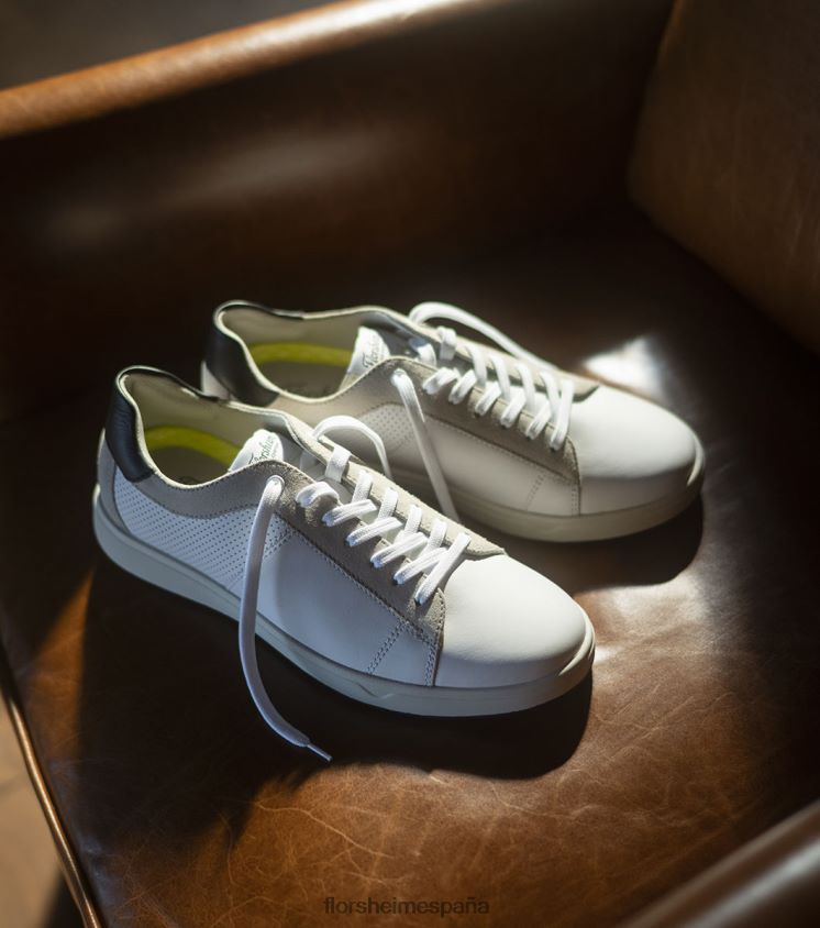 zapatillas Heist 2 con cordones hasta los dedos Florsheim hombres LPVB4P27 calzado blanco negro - Imagen 8
