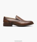 zapatillas rucci moc toe Florsheim hombres LPVB4P49 calzado coñac - Imagen 2