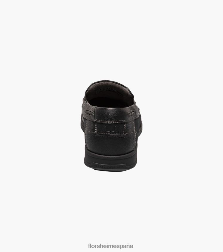 zapatos sin cordones con punta de moc junto al lago Florsheim hombres LPVB4P364 calzado negro - Imagen 7