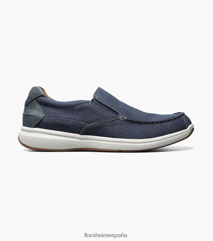 zapatos sin cordones con punta de mocasín de lona de los grandes lagos Florsheim hombres LPVB4P382 calzado Armada - Imagen 3