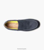 zapatos sin cordones con punta de mocasín de lona de los grandes lagos Florsheim hombres LPVB4P382 calzado Armada - Imagen 5