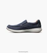 zapatos sin cordones con punta de mocasín de lona de los grandes lagos Florsheim hombres LPVB4P382 calzado Armada - Imagen 6