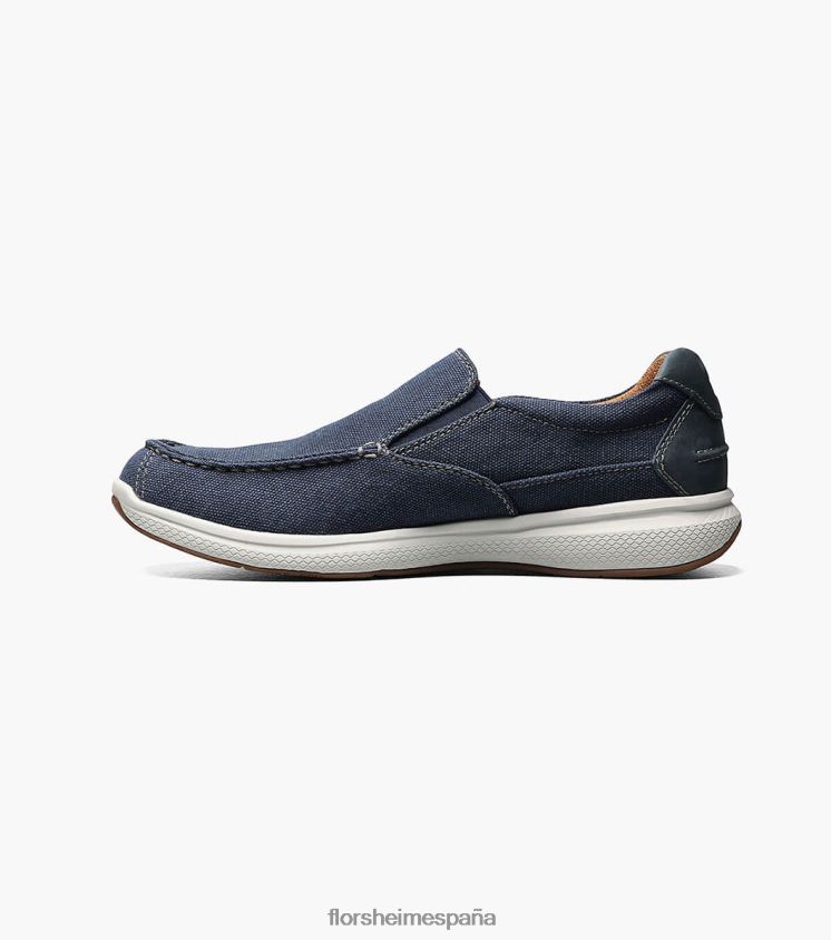 zapatos sin cordones con punta de mocasín de lona de los grandes lagos Florsheim hombres LPVB4P382 calzado Armada - Imagen 6