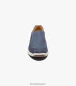 zapatos sin cordones con punta de mocasín de lona de los grandes lagos Florsheim hombres LPVB4P382 calzado Armada - Imagen 7