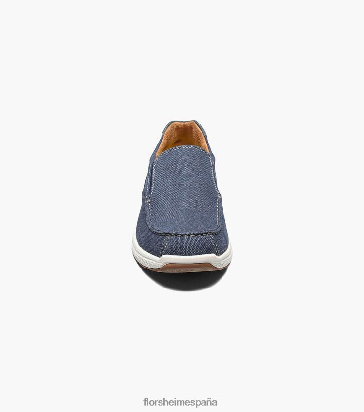 zapatos sin cordones con punta de mocasín de lona de los grandes lagos Florsheim hombres LPVB4P382 calzado Armada - Imagen 7