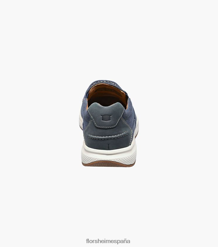 zapatos sin cordones con punta de mocasín de lona de los grandes lagos Florsheim hombres LPVB4P382 calzado Armada - Imagen 8