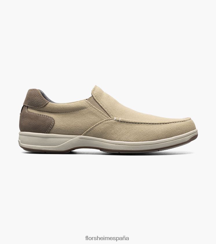 zapatos sin cordones con punta de mocasín de lona junto al lago Florsheim hombres LPVB4P10 calzado arena multi - Imagen 2