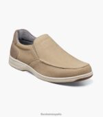 zapatos sin cordones con punta de mocasín de lona junto al lago Florsheim hombres LPVB4P10 calzado arena multi