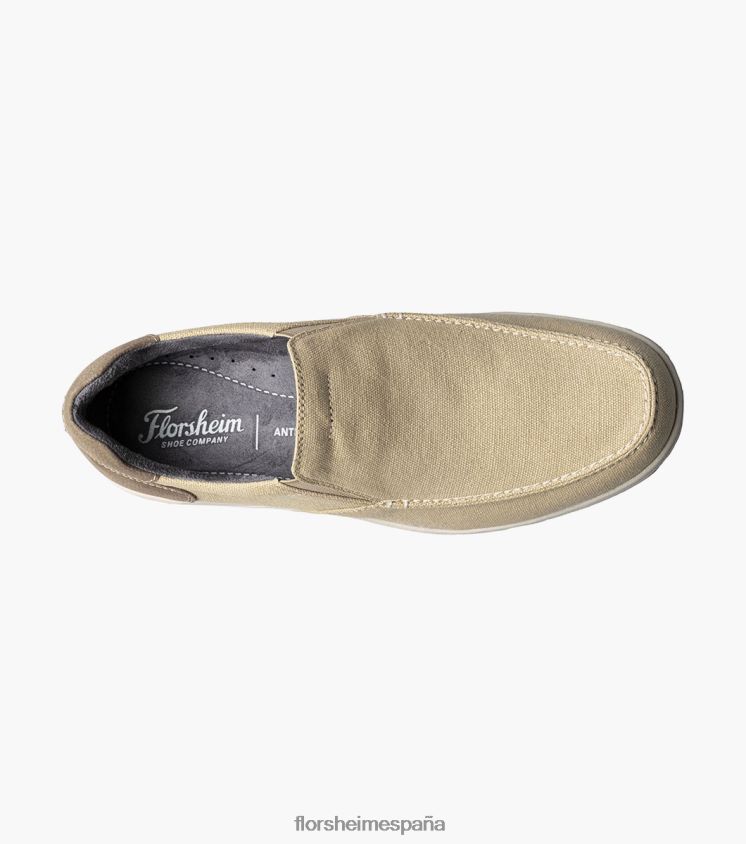 zapatos sin cordones con punta de mocasín de lona junto al lago Florsheim hombres LPVB4P10 calzado arena multi - Imagen 4