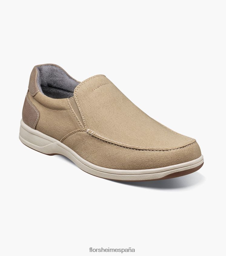 zapatos sin cordones con punta de mocasín de lona junto al lago Florsheim hombres LPVB4P10 calzado arena multi - Imagen 1