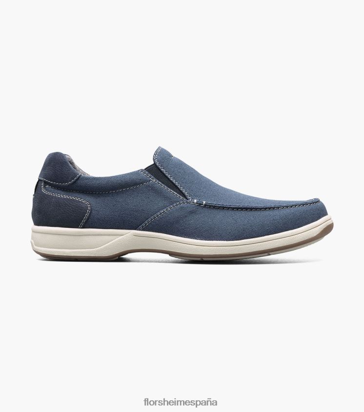 zapatos sin cordones con punta de mocasín de lona junto al lago Florsheim hombres LPVB4P11 calzado Armada - Imagen 2