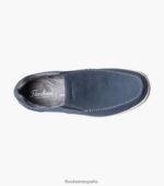 zapatos sin cordones con punta de mocasín de lona junto al lago Florsheim hombres LPVB4P11 calzado Armada - Imagen 4