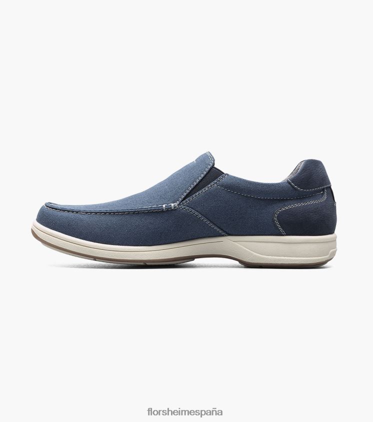 zapatos sin cordones con punta de mocasín de lona junto al lago Florsheim hombres LPVB4P11 calzado Armada - Imagen 5