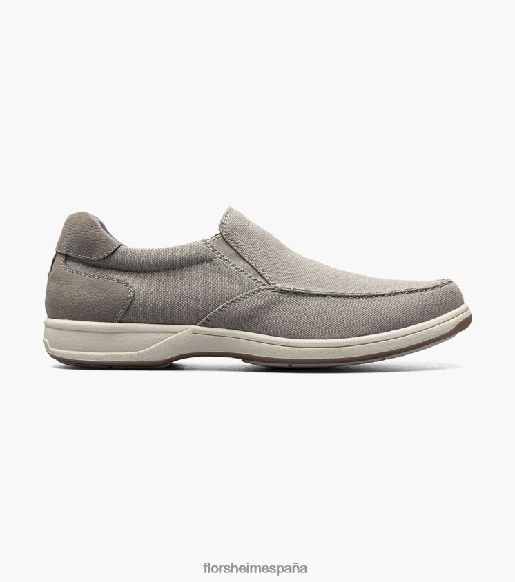 zapatos sin cordones con punta de mocasín de lona junto al lago Florsheim hombres LPVB4P8 calzado gris - Imagen 2