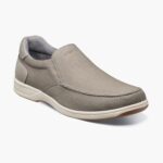 zapatos sin cordones con punta de mocasín de lona junto al lago Florsheim hombres LPVB4P8 calzado gris