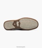 zapatos sin cordones con punta de mocasín de lona junto al lago Florsheim hombres LPVB4P8 calzado gris - Imagen 3