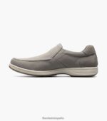 zapatos sin cordones con punta de mocasín de lona junto al lago Florsheim hombres LPVB4P8 calzado gris - Imagen 5