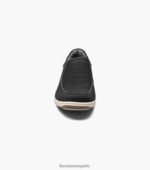 zapatos sin cordones con punta de mocasín de lona junto al lago Florsheim hombres LPVB4P9 calzado negro - Imagen 6
