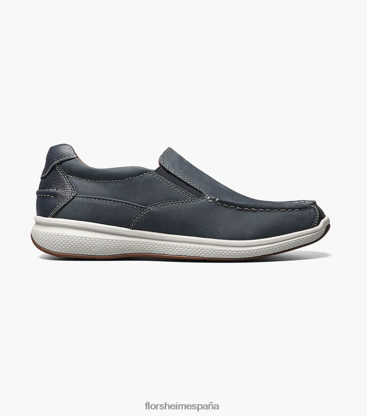 zapatos sin cordones con punta de mocasín de los grandes lagos Florsheim hombres LPVB4P357 calzado índigo - Imagen 3