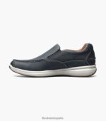 zapatos sin cordones con punta de mocasín de los grandes lagos Florsheim hombres LPVB4P357 calzado índigo - Imagen 6