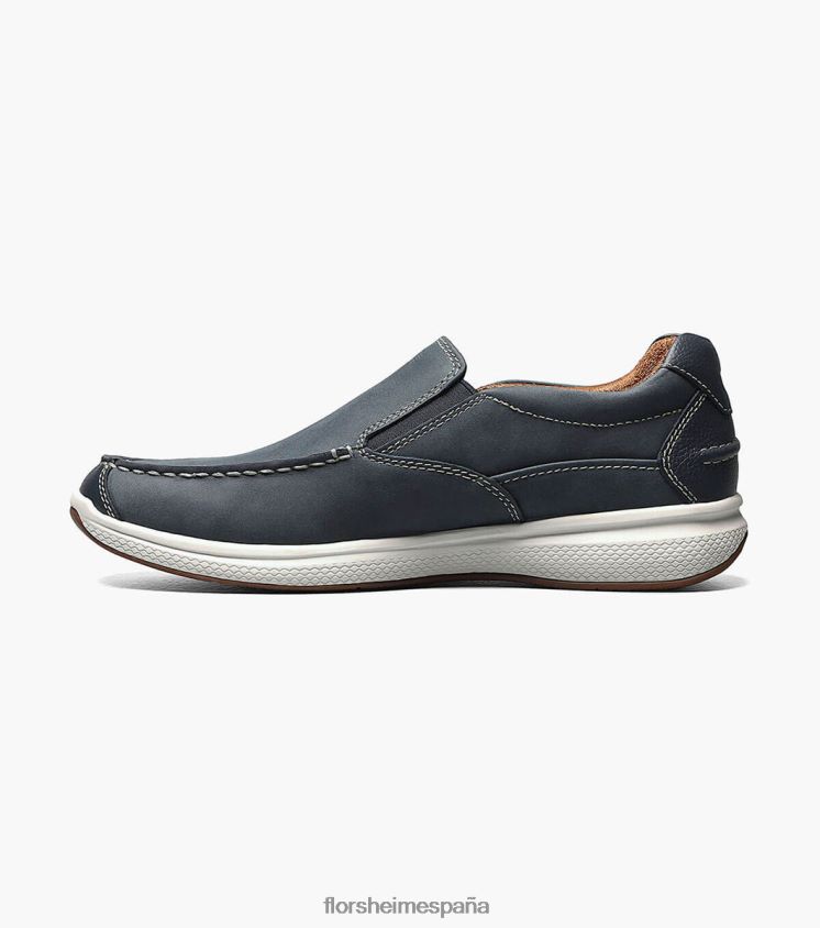 zapatos sin cordones con punta de mocasín de los grandes lagos Florsheim hombres LPVB4P357 calzado índigo - Imagen 6